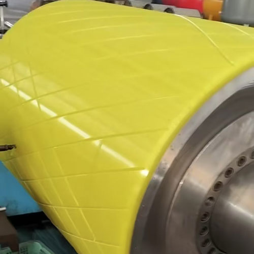 Diamond Pattern Surface PU Conveyor Roller