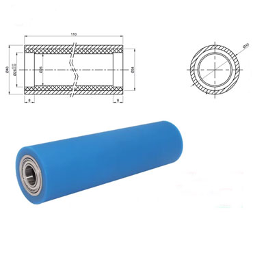 High Quality Polyurethane Rollers with Bearings