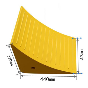Molded Polyurethane Wheel Chocks